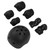 7pcs/set Children Safety Helmet Knee Elbow Pad Sets Breathable Riding Skating Protective Gear SetBlack