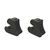 2Pcs Inflatable Boat Plug PVC Marine Plug Water Plug for Inflatable Boat Yachts KayaksBlack