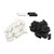 60pcs RC Car Barrier Black White RC Car Race Track Barriers Universal DIY Plastic RC Road Barrier for Remote Control Car
