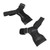 Lifting Straps Rubber Hard Pull Wrist Lifting Straps Durable Deadlift Straps for Fitness Gymnastics Weightlifting A Pair Black