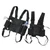 Chest Pack Oxford Cloth Nylon Universal Hands Free Chest Front Pouch Vest Bag for Outoor Camping Black