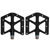 Lp Litepro 2pcs Folding Bicycle Pedal Black Wearproof Nylon Nonslip Mountain Bike Footpeg for MTB