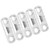 5pcs/set Stainless Steel Column Type 360° Rotary Bearing Swivels Fishing Swivels Hook Connector9#