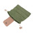 Outdoor Foraging Bags Fruit Picking PU Leather Canvas Foraging Pouch Camping Waist Hanging Tool Bag Green