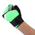 Kids Children Goalkeeper Glove NOn Slip Latex Soccer Finger Gloves(Green S)