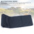 Beach Lounge Chair Oxford Cloth Folding Portable Adjustable 330.7lb Load Bearing Reclining Beach Mat for Pool Camping Navy Blue