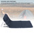 Beach Lounge Chair Oxford Cloth Folding Portable Adjustable 330.7lb Load Bearing Reclining Beach Mat for Pool Camping Navy Blue