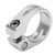 28.6mm Bike Seat Post Clamp Aluminum Alloy Locking Seat Tube Holder Clip for Mountain BicycleSilver