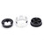 4pcs RC Aluminium Alloy Beadlock Wheel Rim Hub for Axial SCX24 90081 1/24 RC Car Upgrade PartsBlack