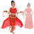 Kids Girls Belly Dance Costume Set Long Dress Outfit Indian Dance Clothing  (Red S)