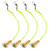 4Pcs Anti Hanging Carp Fishing Baits Hook Explosion Lure Fish Bait with Spring Feeder Tackle(9# )