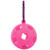 Golf Ball Protective Cover Silicone Sleeve Holder with Keychain Golf Training AccessoryRose Red