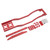 Aluminum Alloy RC Car Chassis Frame Set with Front and Rear Bumper for SCX10 D90 1/10 RC Crawler Red