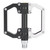 Aluminum Alloy Road Mountain Bike Platform Flat Pedal Bicycle Accessories (black   silver)