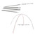 Tent Rod Glass Fiber Replacement Camping Tent Pole Kit  Tent Rod