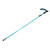 Hiking Pole Aluminium Alloy Telescopic Collapsible Multifunctional Outdoor Walking Stick for Men Women Sky Blue