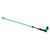 Hiking Pole Aluminium Alloy Telescopic Collapsible Multifunctional Outdoor Walking Stick for Men Women Sky Blue