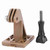 Lightweight Nylon Portable Helmet Adapter Base Fixed Mount for Camera (Brown)