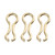 300PCS Carp Fishing Wire Eyes Sinker Steel Alloy Screw Leads Mould Loops Tackle AccessoryM