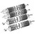 4Pcs RC Metal Front and Rear Shock Absorber Damper for TRAXXAS / SLASH 1/10 RC CarsSilver