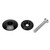 Bicycle Headset Top Cap Aluminum Alloy Mountain Bike Headset Stem Top Cover with BoltsBlack