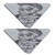 2Pcs Bike Safety Warning Reflector Bicycle Night Reflective Sticker Cycling AccessoryB type