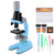 40X‑1200X  High Definition Microscope Monocular Plastic Biological Microscope for ChildBlue