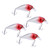4Pcs Artificial Simulation Plastic Minnow Crank Rock Lure Bait Fishing Accessory3#