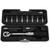 Bicycle Ratchet Socket Wrench Set Two Way Adjustment Bike Repairing Spanner Combination Kit for Cycling