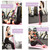 Multifunction Tension Rope 4 Tube Elastic Yoga Pedal Puller Resistance Band Latex Tension Rope Fitness for Abdomen Waist Arm Leg Stretching Slimming Training