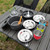 TOMSHOO 21pcs Camping Cookware Mess Kit Camping Pot and Pan Cooking Set Outdoor Camping Hiking Backpacking Survival Gear