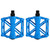 2pcs Super Light Stable Plat Bike Aluminium Road Bike Bearing Pedals (blue)