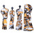 4PCS PU Leather Camouflage Waterproof Thicken Lining Golf Putter Head Cover Wooden Club Headcovers AccessoryCamouflage Yellow