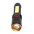 Outdoor Retractable Flashlight Strong Light Long Range Torch Type C Charging Camping Hiking Light Black Gold Ring