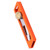 Mini Knife Gear Push Keyring Box Cutter Small Cutter Retractable Package Box Letter OpenerOrange