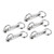 5pcs/lot Stainless Steel Column Type Rotary Ring Bearing Swivel Fishing Swivels Hook Connector Fishing Accessories9#