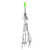 12 Bladed Umbrella Rig Fishing MultiLure and Baits Rigs with Swivels Artificial Bait Kit(Green )