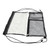 Clear Backpack Foldable Large Capacity PVC Transparent See Through Bag for Swimming Beaches Black