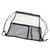 Clear Backpack Foldable Large Capacity PVC Transparent See Through Bag for Swimming Beaches Black