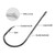 100pcs Double-barbed Fishing Hook Fishhook for Saltwater Freshwater High Carbon Steel