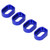 Fixing Motor Base Reinforcement Aluminum Alloy RC Car Motor Mount Spacer for TRAXXAS 6S 8S 1/5 Truck for XRT 8S 4WD 1/6 4pcs Blue