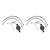 2pcs Bicycle Locator Mount Bracket Black ABS Compact Protective Cover With Screws for IOS Locator