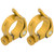 2Pcs/Set 31.8MM Bicycle Seatpost Clamp Quick Release Clip for 27.2MM Bike SeatpostGold