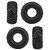 4Pcs RC Remote Car 2.2in Rubber Tyres Wheel Tires Fit for SCX10 TRX4 TRX6 1/10 RC Crawler