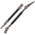 1 Pair RC Car Metal Front and Rear Drive Shaft Replacement Fit for ARRMA Kraton 1/10 RC CarBlack