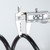 Bicycle Safety Lock Bike Motorcycle AntiTheft Elasticity Locks 5 Digits Combination Password Road Bike Steel Cable Lock Portable Cycle Lock with Light