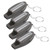 4pcs Multifunction Whistle 4 in 1 Survival Outdoor Portable for Magnifying Glass Compass Thermometer