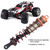4pcs 1/8 RC Car Metal Oil Pressure Adjustable Front Shock Damper   Rear Shock Damper (Orange)