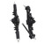RC Front Rear Axles Complete Set Metal Assembly Kit Axle Drive Shaft for Axial SCX10 II RC Crawler CarBlack