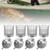 4Pcs PE Plastic Portable Fishing Feeder Lure Bait Cage Tackle Accessories with WeightM